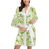 Cute frog dragonfly pattern Women's Short Kimono Robe