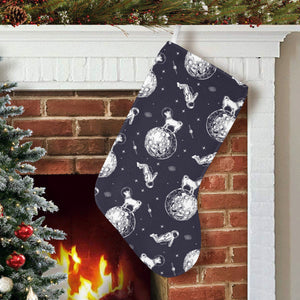 Chihuahua space helmet. astronaut pattern Christmas Stocking