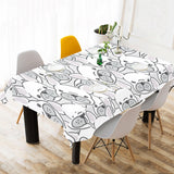 Cute french bulldog head pattern Tablecloth