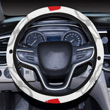 Bicycle Pattern Print Design 04 Car Steering Wheel Cover