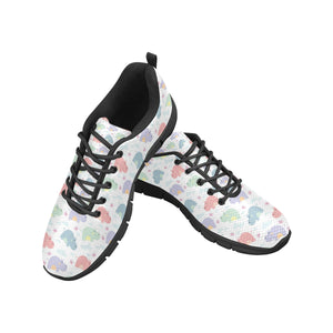 Hippopotamus Pattern Print Design 03 Men's Breathable Sneakers ( Model 055)