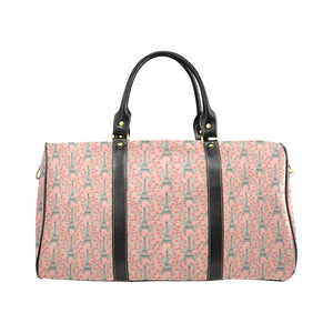 Eiffel Tower Flower Pattern Design 03 Travel Bag