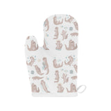 Cute sea otters pattern Heat Resistant Oven Mitts