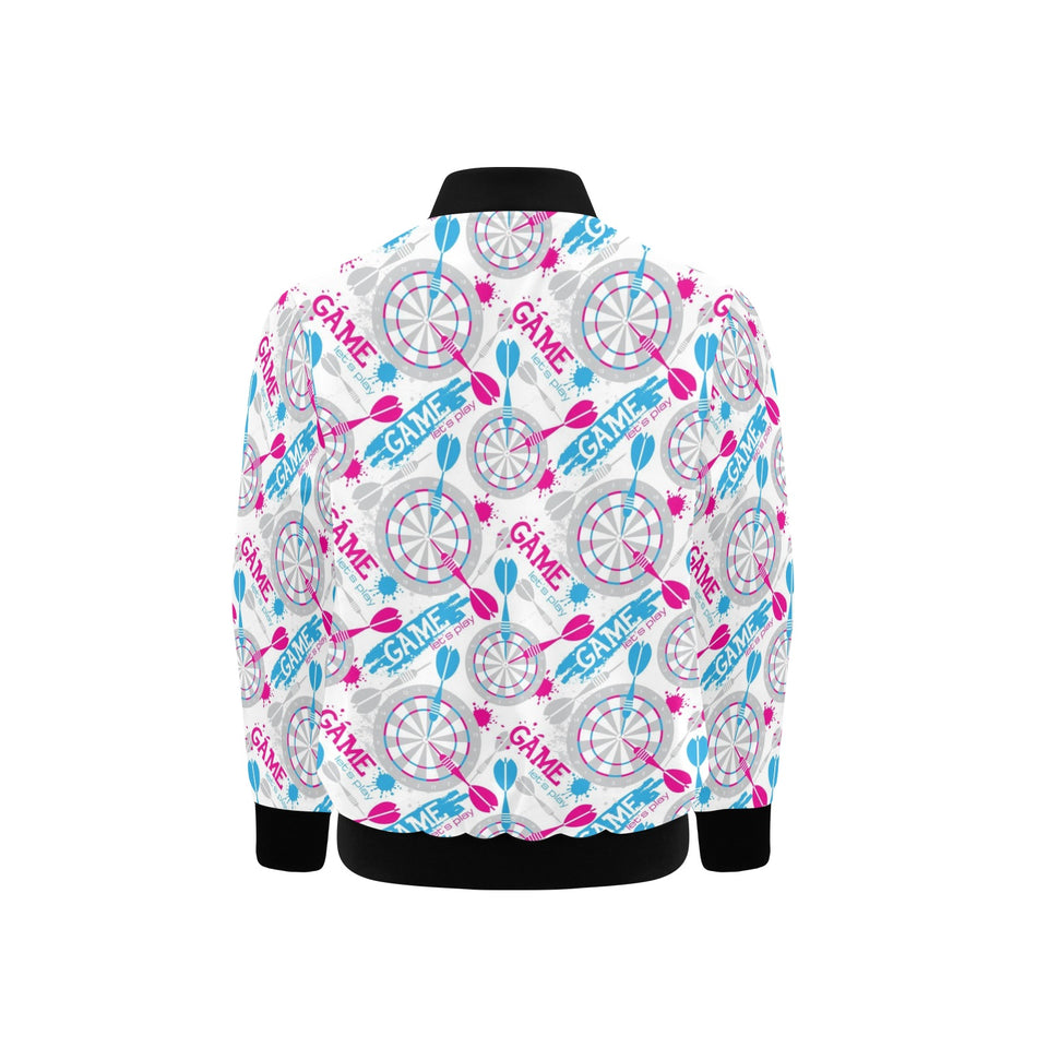 Darts Pattern Print Design 01 Kids' Boys' Girls' Bomber Jacket
