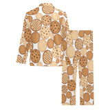 Various cookie pattern Men's Long Pajama Set