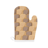 Bread Toast Pattern Print Design 04 Heat Resistant Oven Mitts