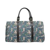 Raccoon tropical leaves pattern Travel Bag