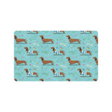 Dachshund decorative background Doormat