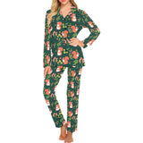 Squirrel Pattern Print Design 03 Women's Long Pajama Set