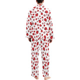 Ladybug Pattern Print Design 04 Men's Long Pajama Set