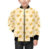 Cheese pattern Kids' Boys' Girls' Bomber Jacket
