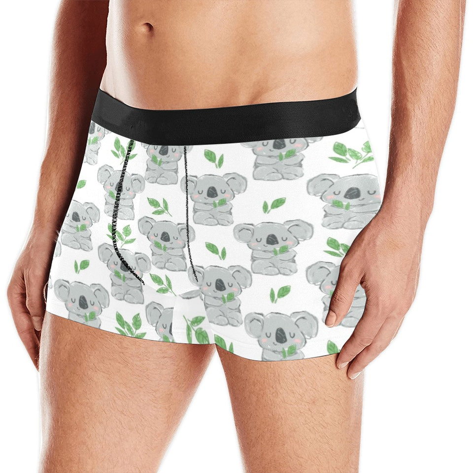 Hand drawn Koala leaves pattern Men's All Over Print Boxer Briefs Men's Underwear