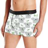 Hand drawn Koala leaves pattern Men's All Over Print Boxer Briefs Men's Underwear