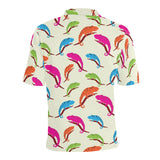 Colorful Chameleon lizard pattern Men's All Over Print Polo Shirt