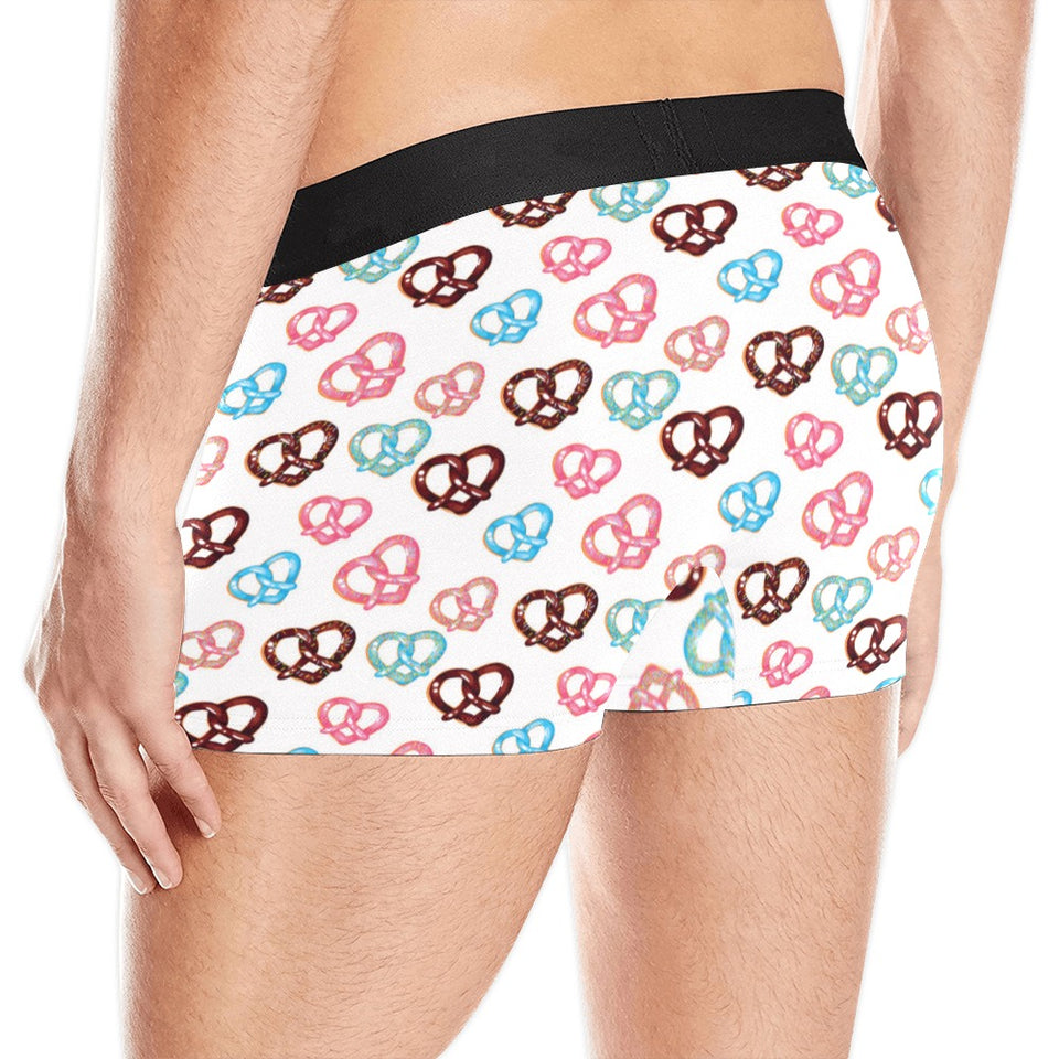 Pretzels Pattern Print Design 04 Men's All Over Print Boxer Briefs Men's Underwear