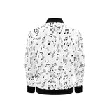 Music Notes Pattern Print Design 04 Kids' Boys' Girls' Bomber Jacket
