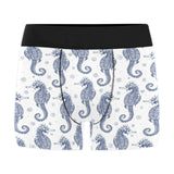 Seahorse pattern background Men's All Over Print Boxer Briefs Men's Underwear