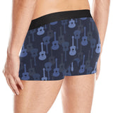 Blue Theme guitar pattern Men's All Over Print Boxer Briefs Men's Underwear