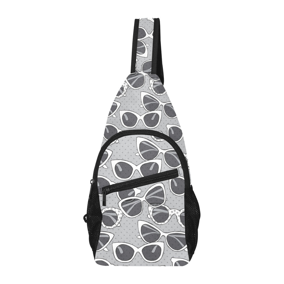 Sun Glasses Pattern Print Design 04 All Over Print Chest Bag