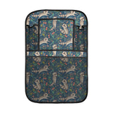 Raccoon tropical leaves pattern Car Seat Back Organizer