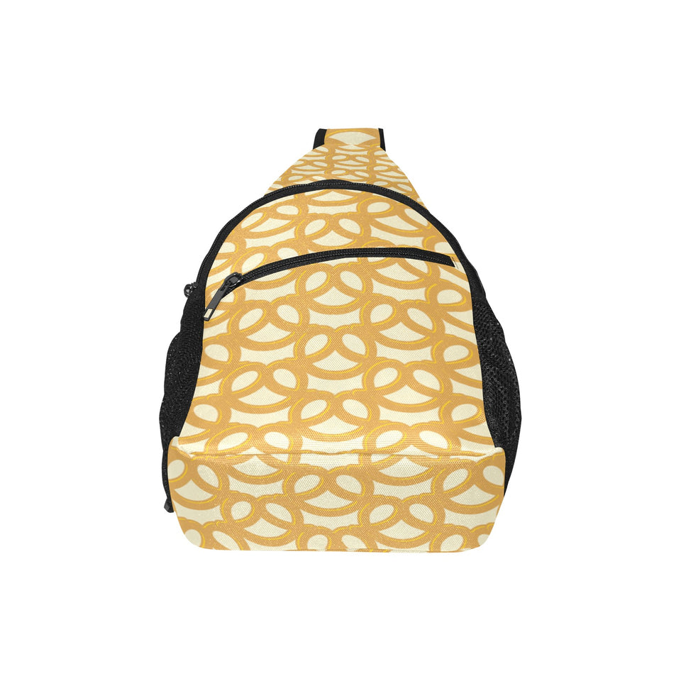 Pretzels Pattern Print Design 01 All Over Print Chest Bag