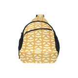 Pretzels Pattern Print Design 01 All Over Print Chest Bag