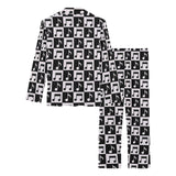 Music Notes Pattern Print Design 01 Women's Long Pajama Set