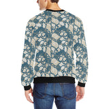 Sea turtle Polynesian Tribal design pattern Men's Crew Neck Sweatshirt