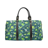 Lime ice flower pattern Travel Bag