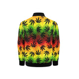 Canabis Marijuana Weed Pattern Print Design 03 Kids' Boys' Girls' Bomber Jacket