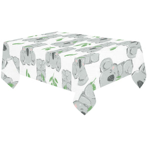 Hand drawn Koala leaves pattern Tablecloth