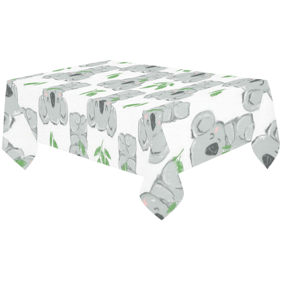 Hand drawn Koala leaves pattern Tablecloth