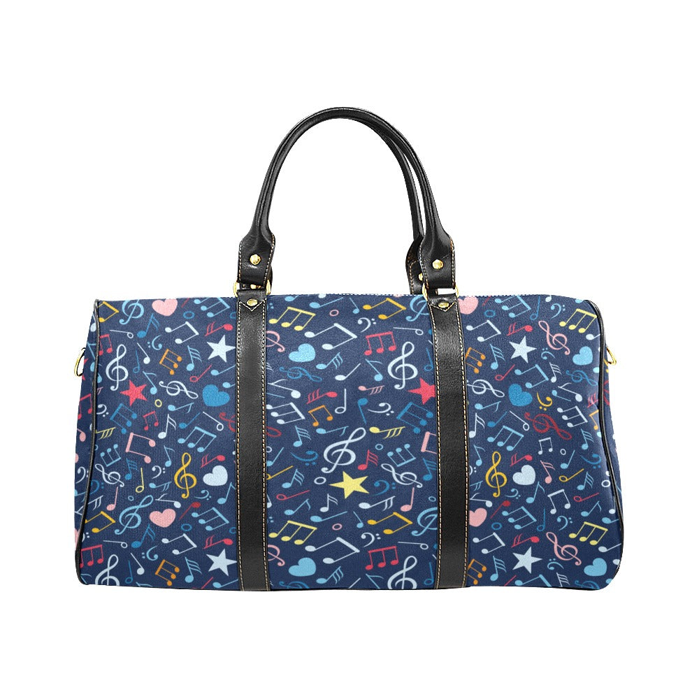Music Notes Pattern Print Design 03 Travel Bag