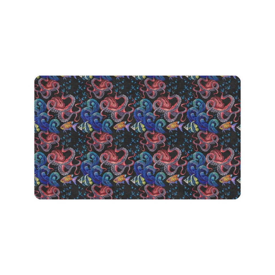 Octopus sea wave tropical fishe pattern Doormat