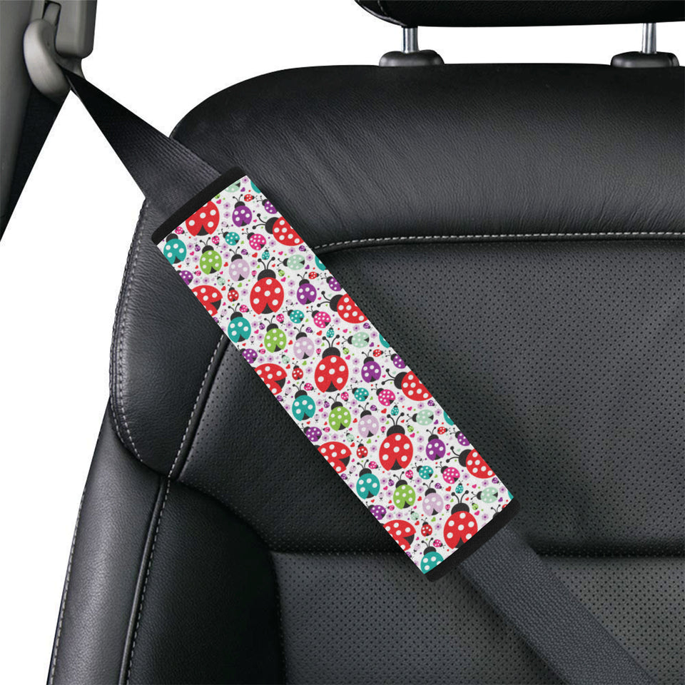Ladybug Pattern Print Design 03 Car Seat Belt Cover