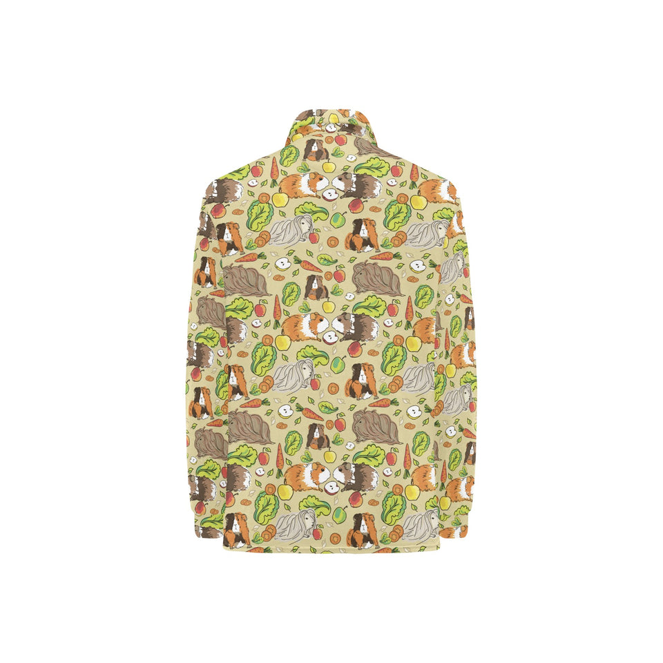 Guinea Pig Pattern Print Design 04 Women's Long Sleeve Polo Shirt