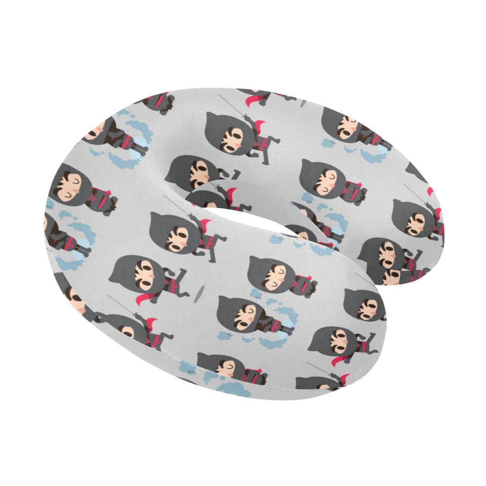 Cute ninja pattern U-Shaped Travel Neck Pillow