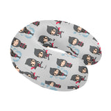 Cute ninja pattern U-Shaped Travel Neck Pillow