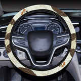 Cute rooster chicken cock Car Steering Wheel Cover