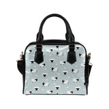 Sheep polka dot cloud pattern Shoulder Handbag