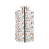 Skate Board Pattern Print Design 05 Men's Padded Vest