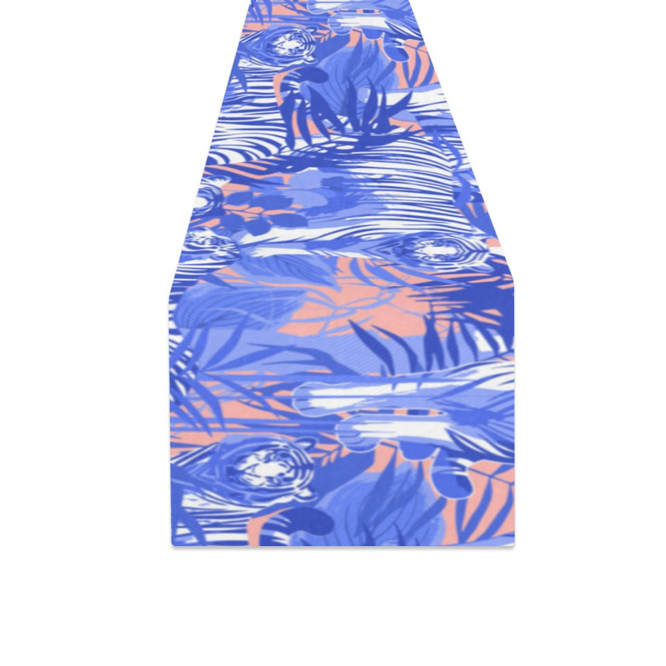 white bengal tigers pattern Table Runner