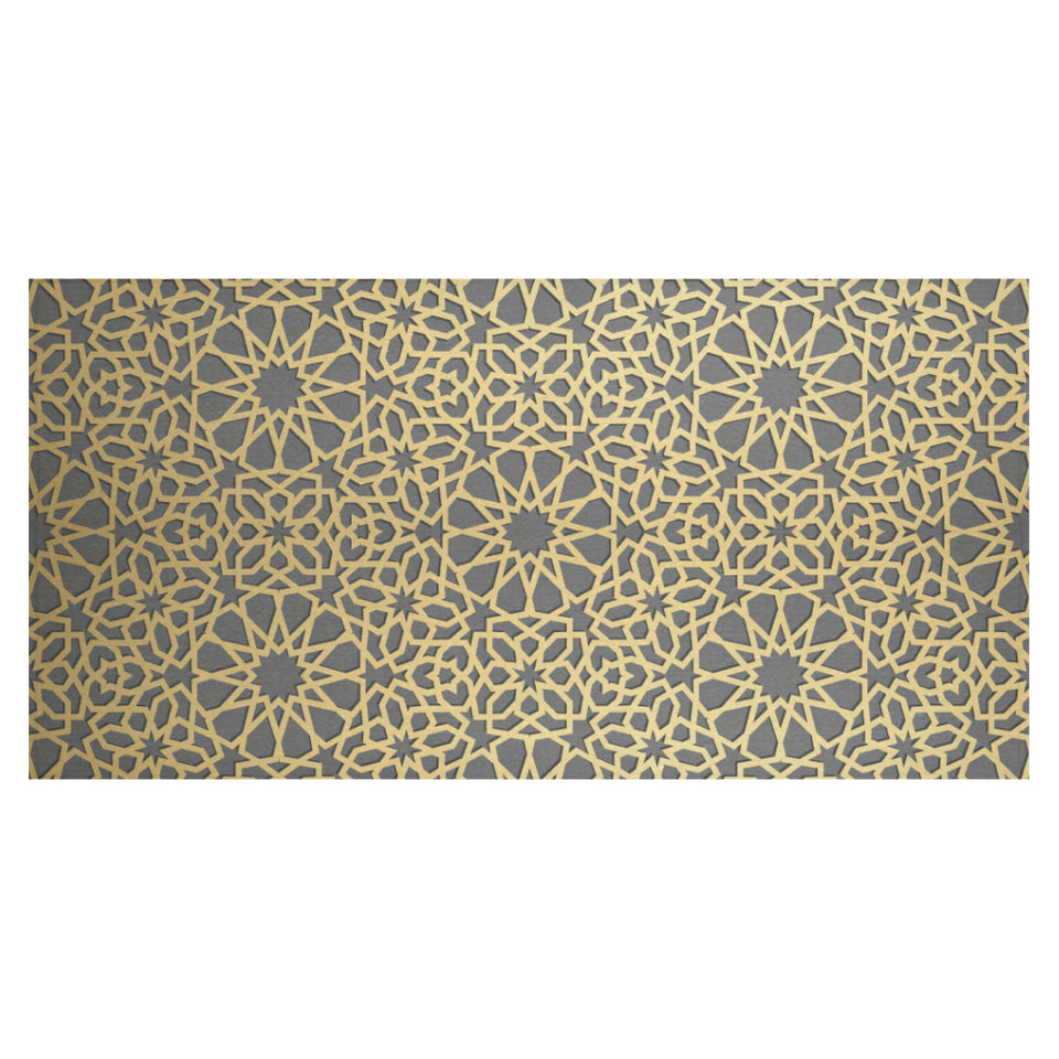 arabic star gold pattern Tablecloth