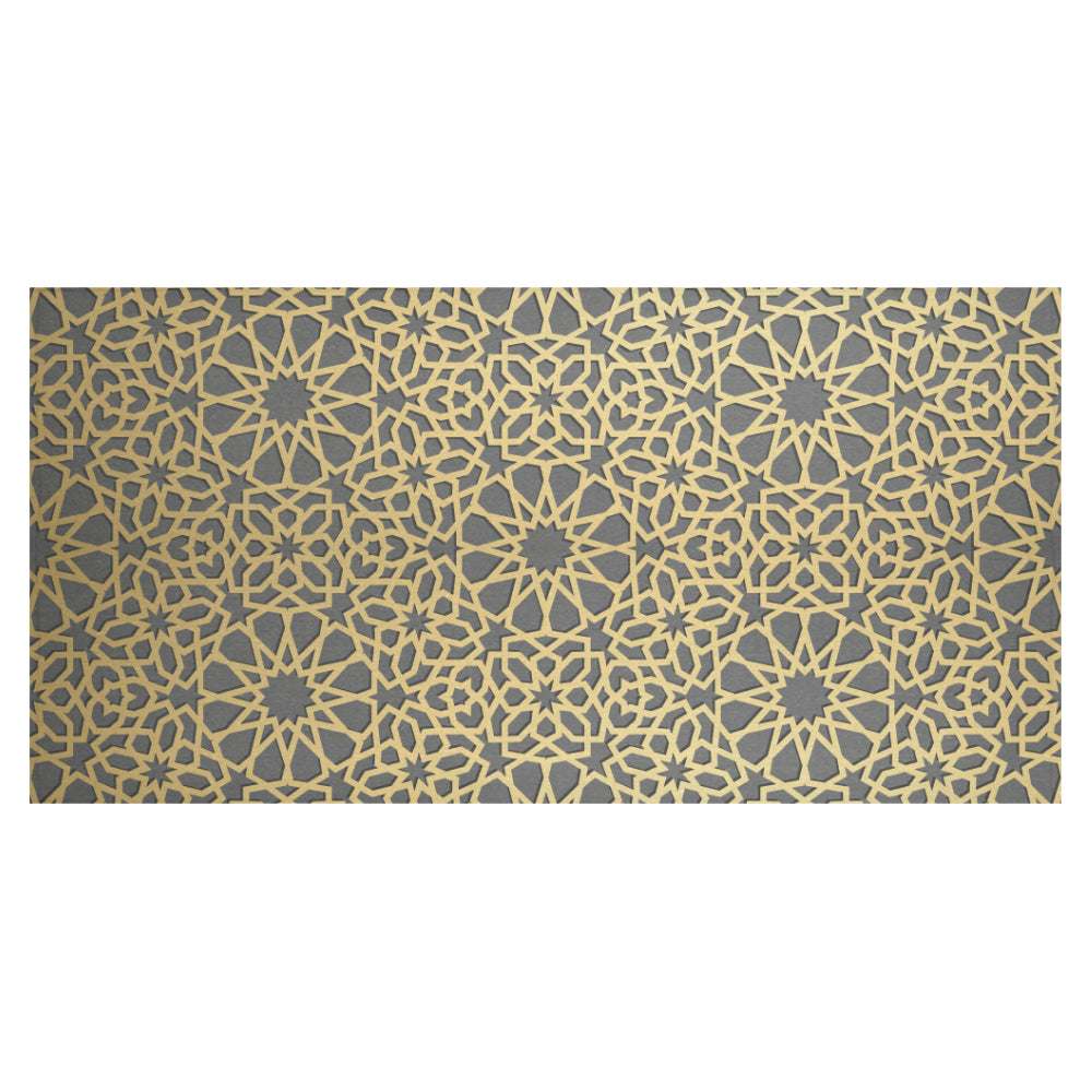 arabic star gold pattern Tablecloth