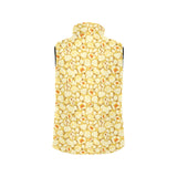 Popcorn Pattern Print Design 04 Women's Padded Vest