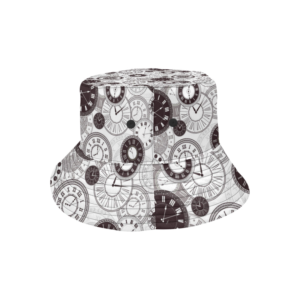 Classic vintage clock pattern Unisex Bucket Hat