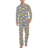 Guinea Pig Pattern Print Design 02 Men's Long Pajama Set