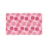 Rose Pattern Print Design 02 Doormat