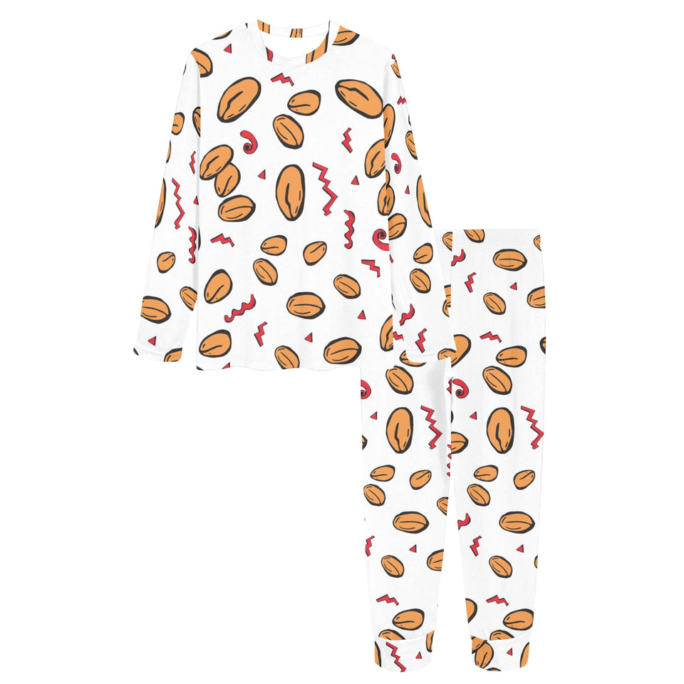 peanuts pattern background Women's All Over Print Pajama Set