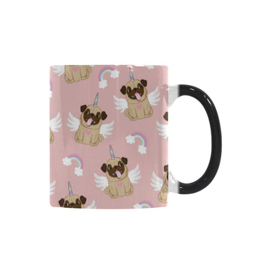 Cute unicorn pug pattern Morphing Mug Changing Mug